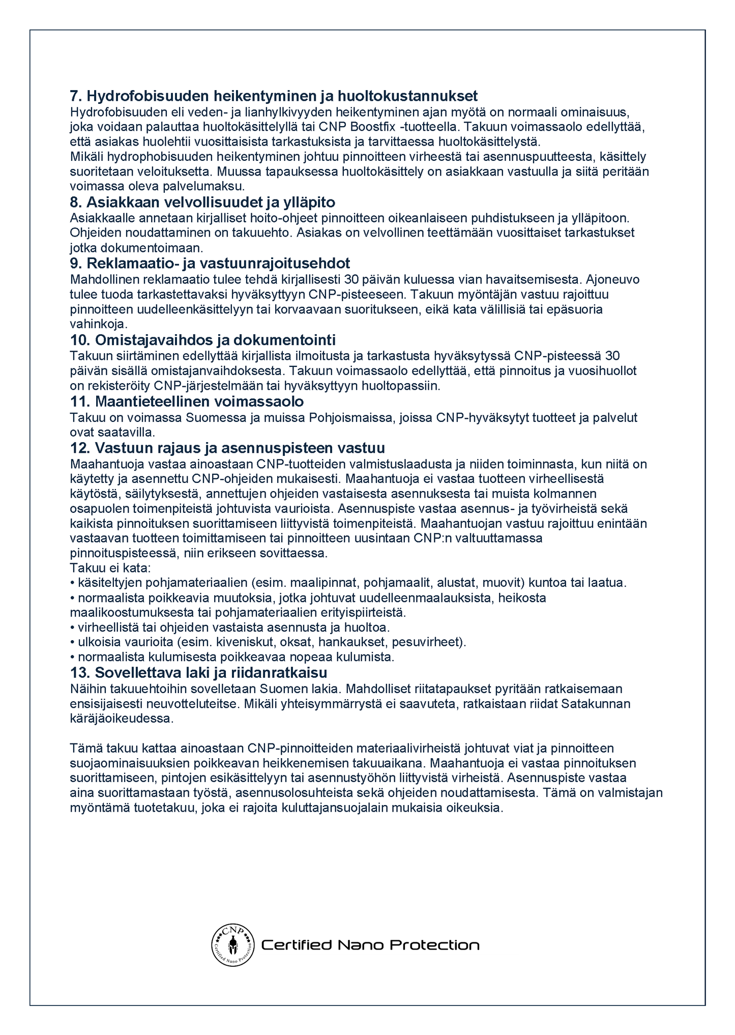 CNP Steadfast Ceramic Permanent Coating