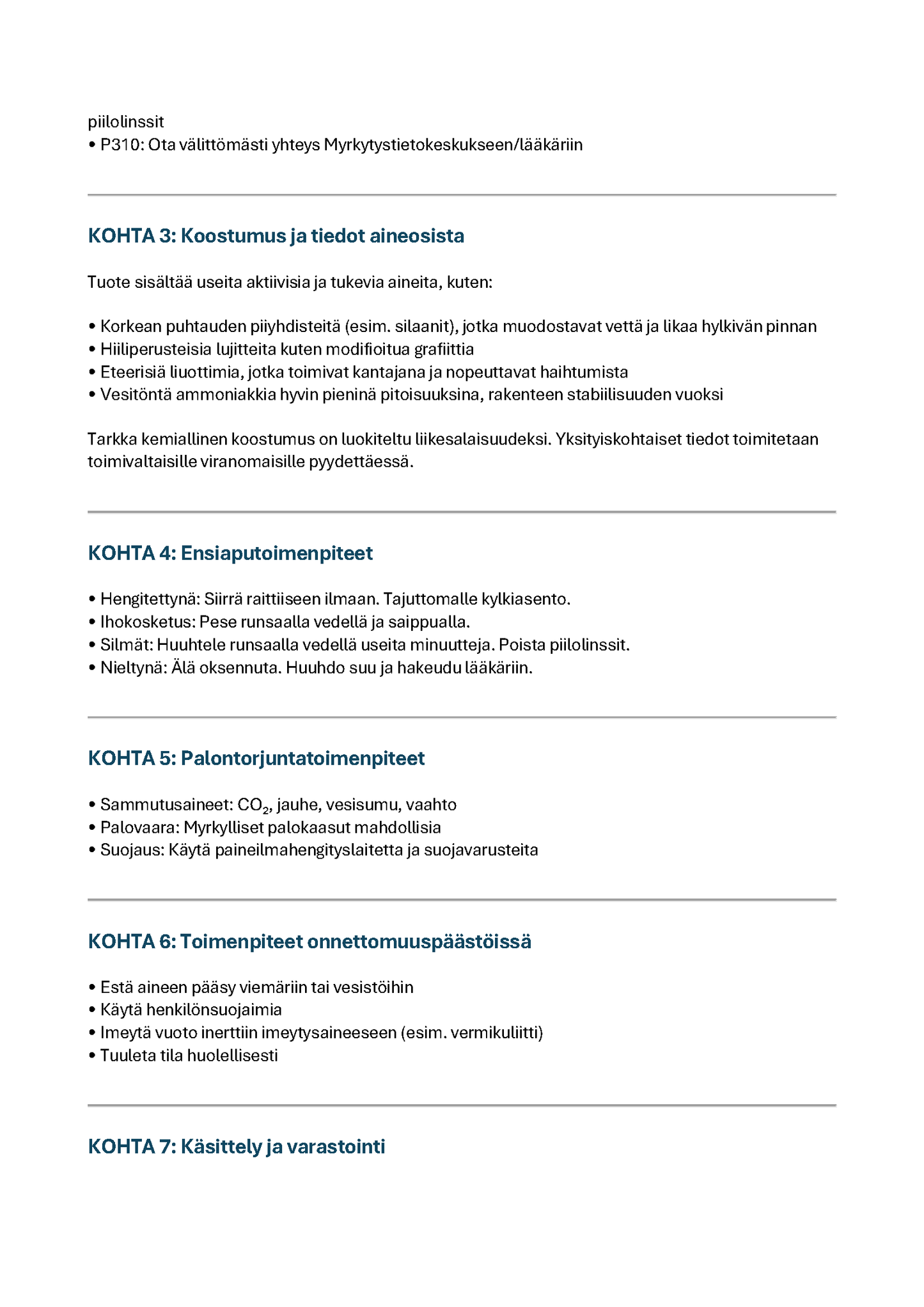 CNP Eminent -paketin (TOP) tiivistys komponentti, Eminent Solid (K2) 30ml*